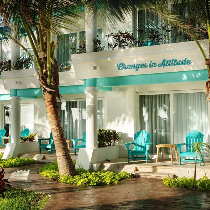 Margaritaville Island Reserve Riviera Cancun open areas.