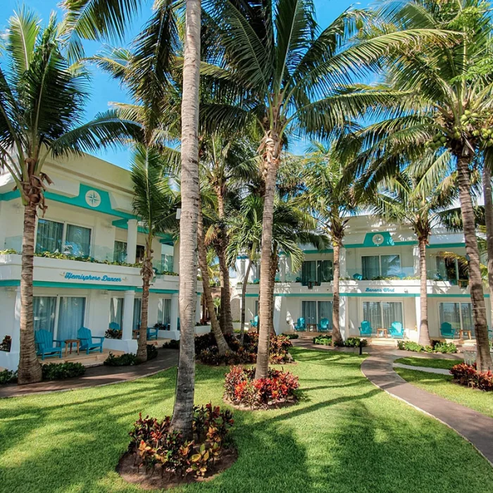 Margaritaville Island Reserve Riviera Cancun open areas.