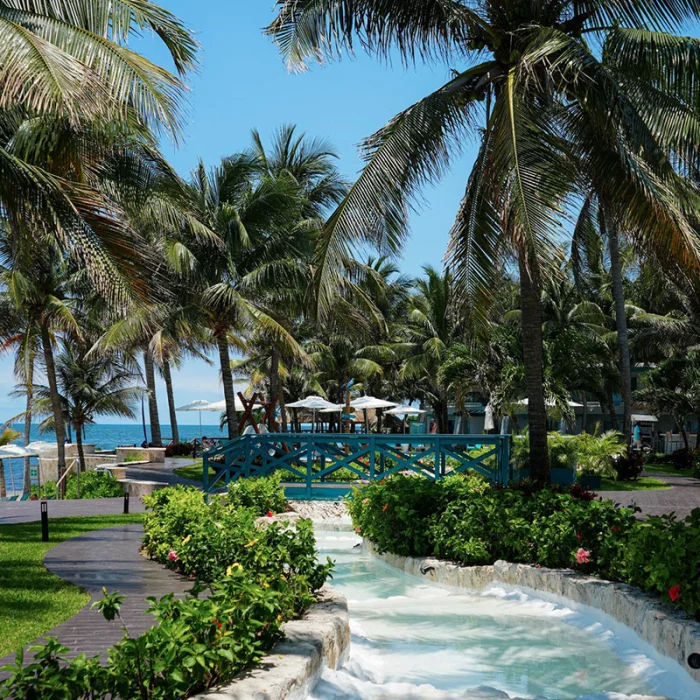 Margaritaville Island Reserve Riviera Cancun open areas.