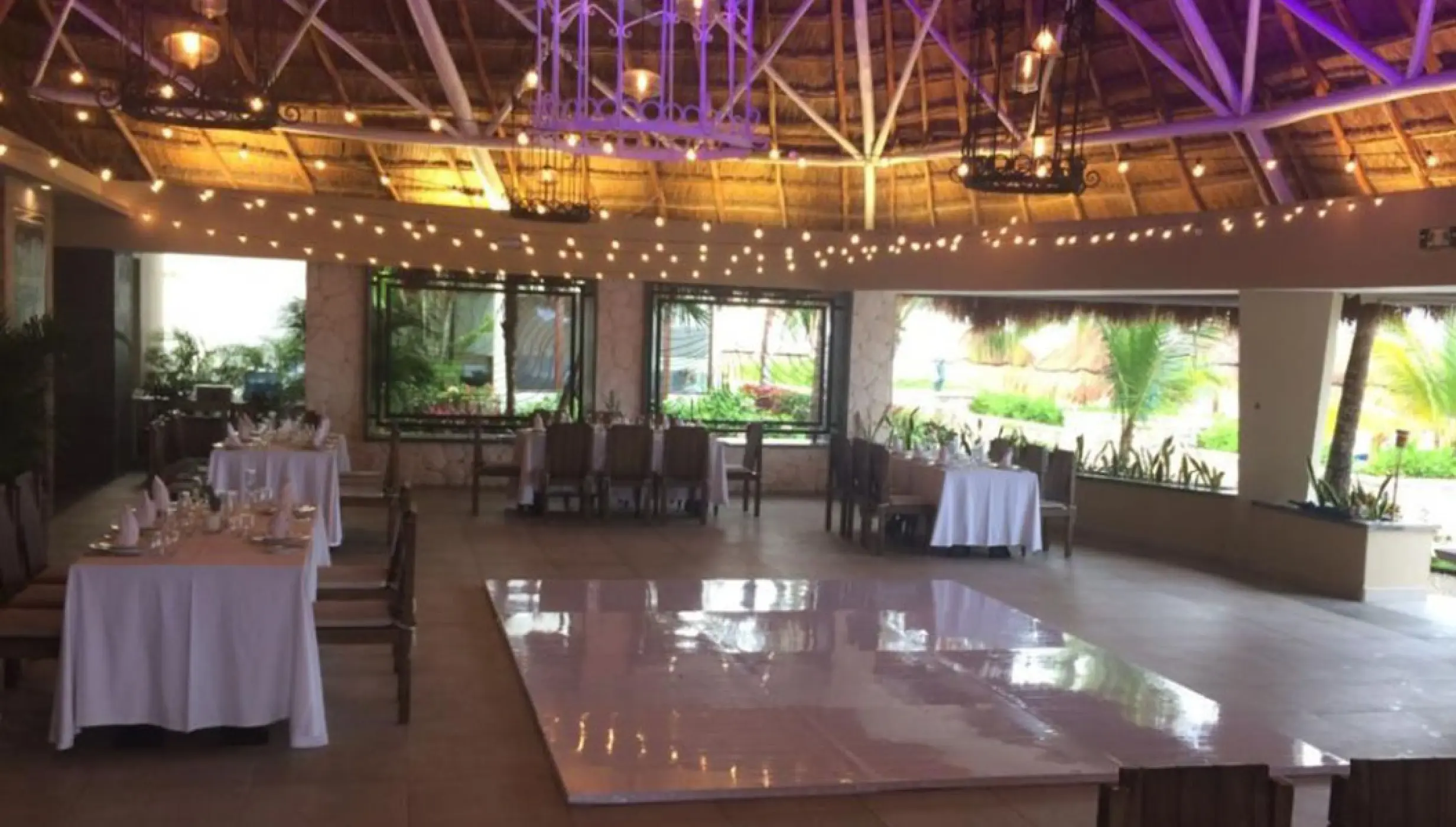 Beach-house restaurant venue at Margaritaville Island Reserve Riviera Cancun.