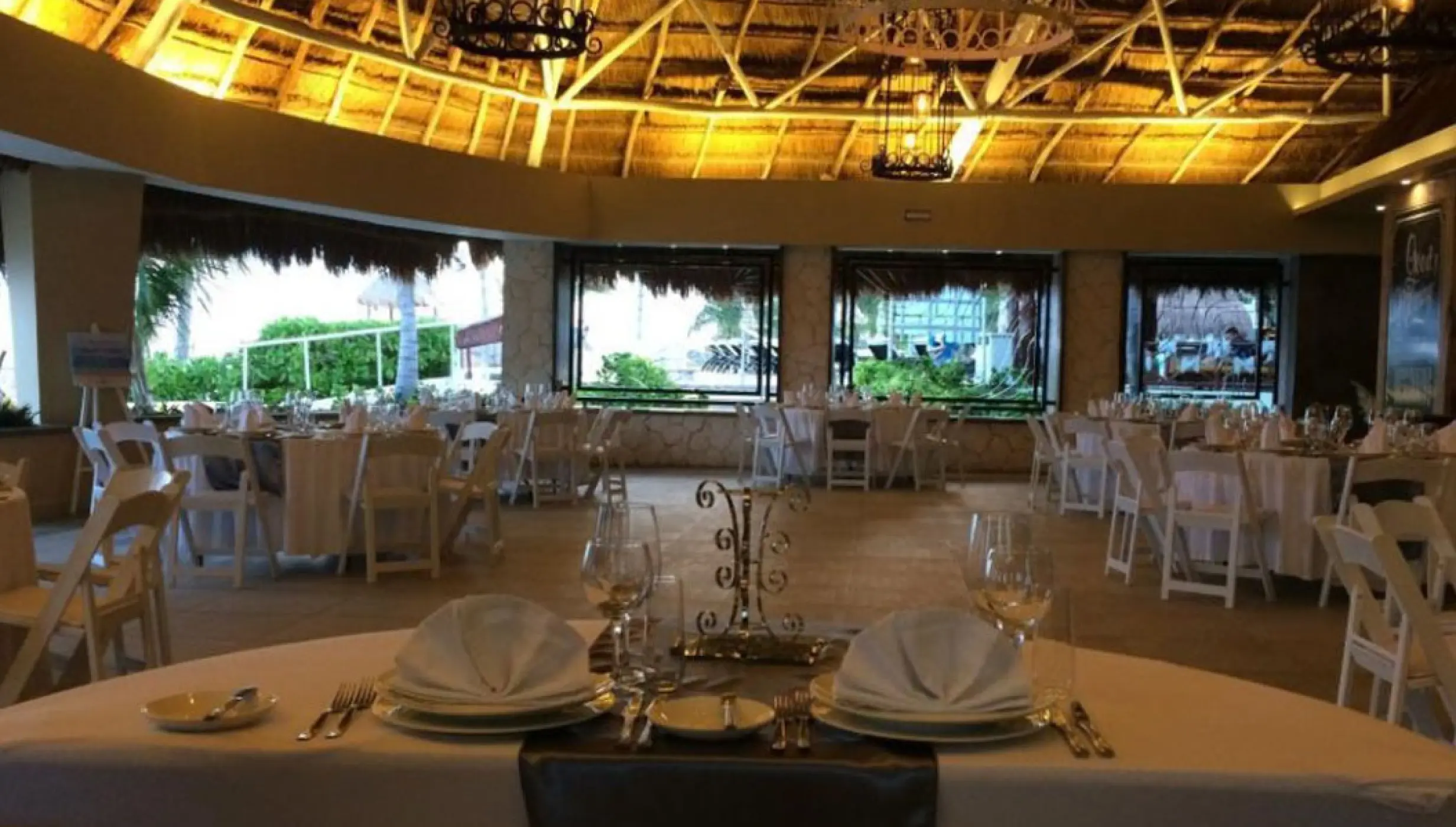 Beach-house restaurant venue at Margaritaville Island Reserve Riviera Cancun.