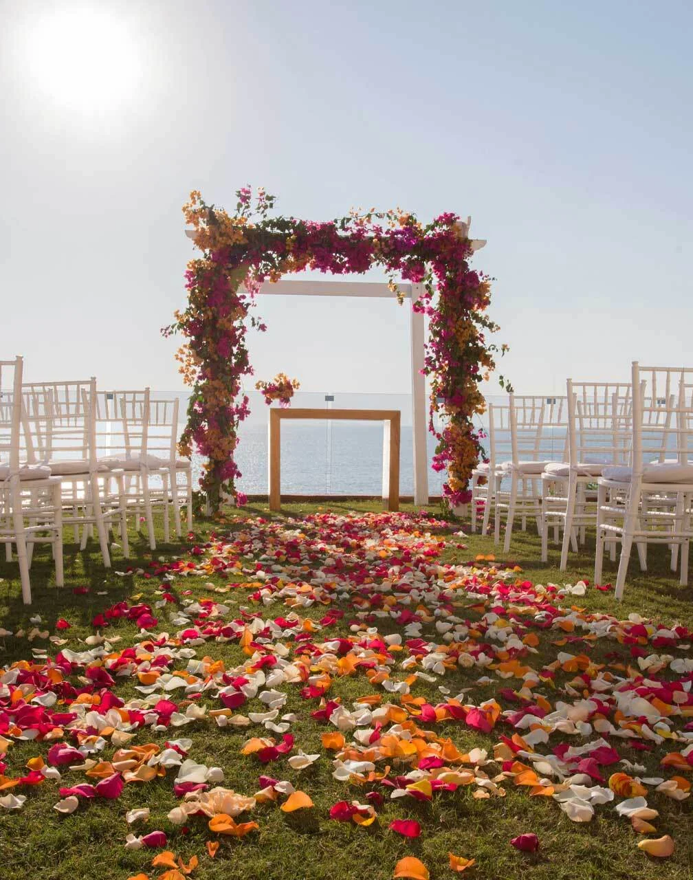 Ceremony on the vent garden at Marival Armony Luxury Resort & Suites
