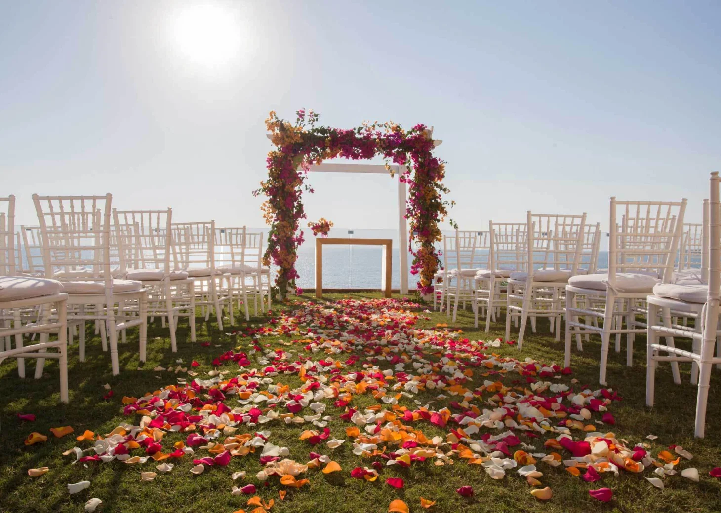 Ceremony on the vent garden at Marival Armony Luxury Resort & Suites