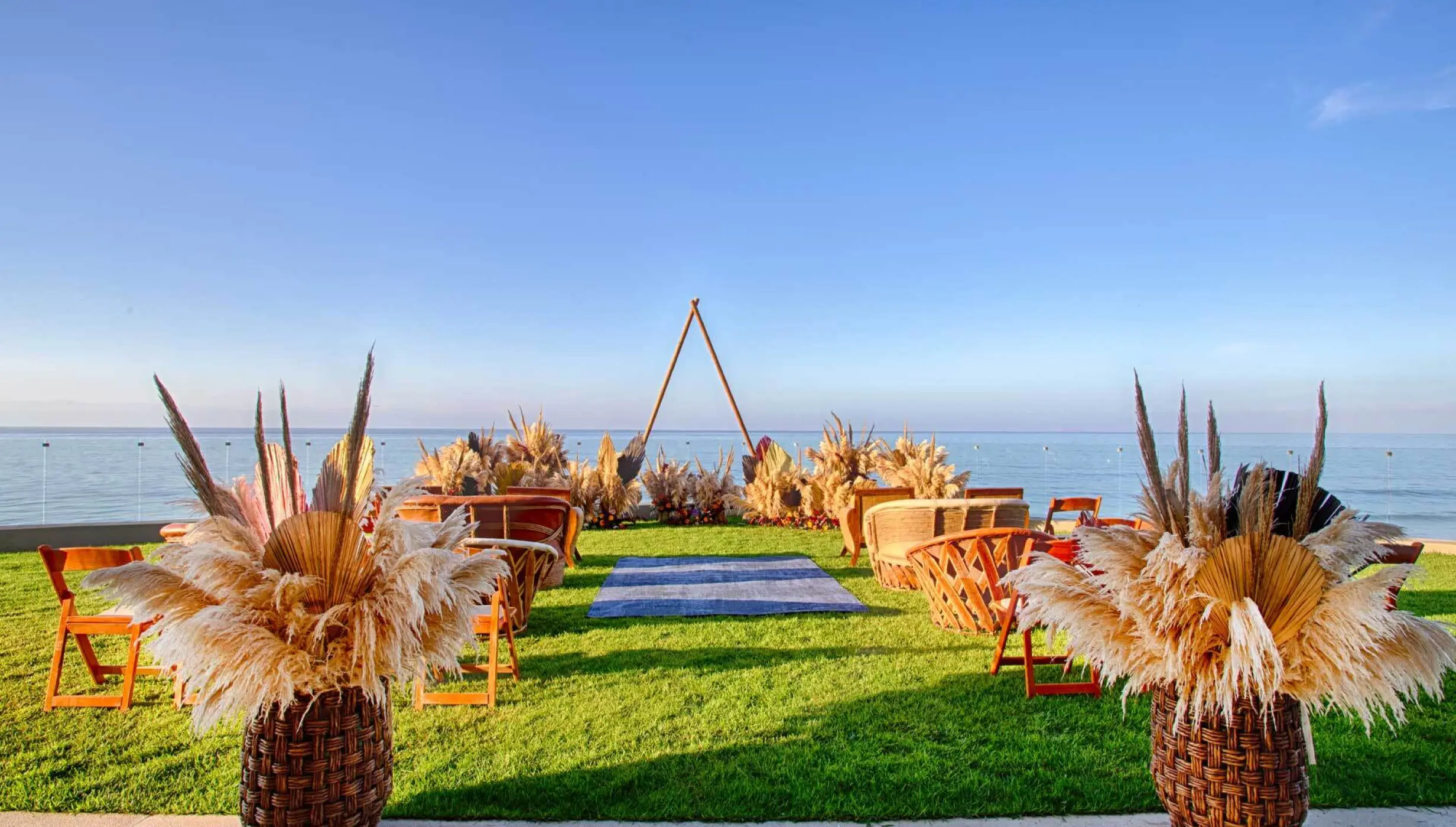 Ceremony on the vent garden at Marival Armony Luxury Resort & Suites