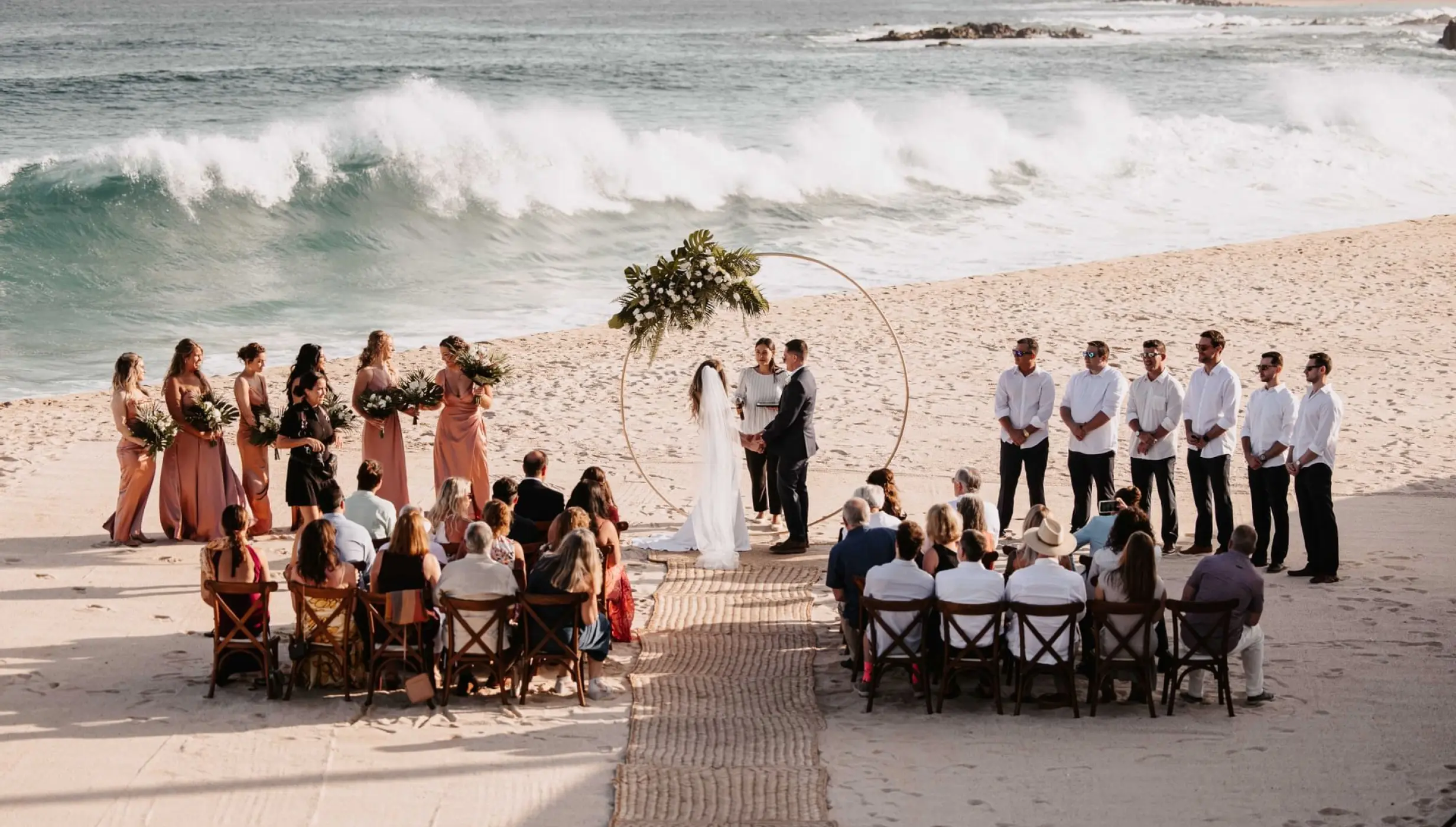 Ceremony on the beach at marquis los cabos