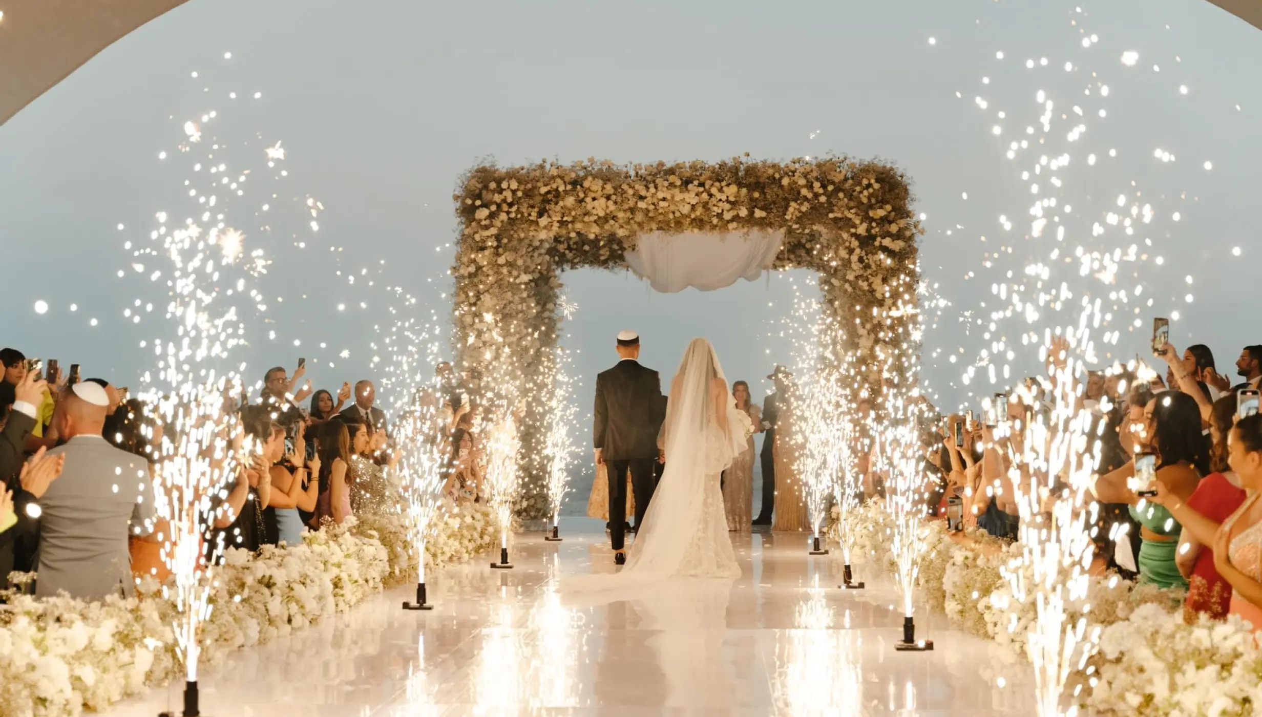 ceremony on the lobby venue at Marquis Los Cabos