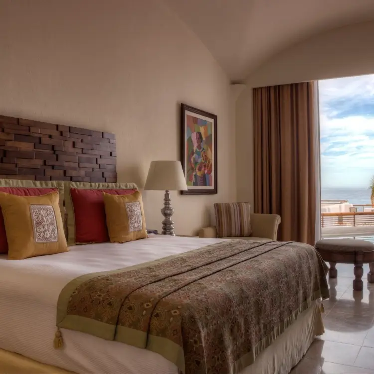 Master suite with ocean view and balcony at Marquis Los Cabos, Cabo San Lucas