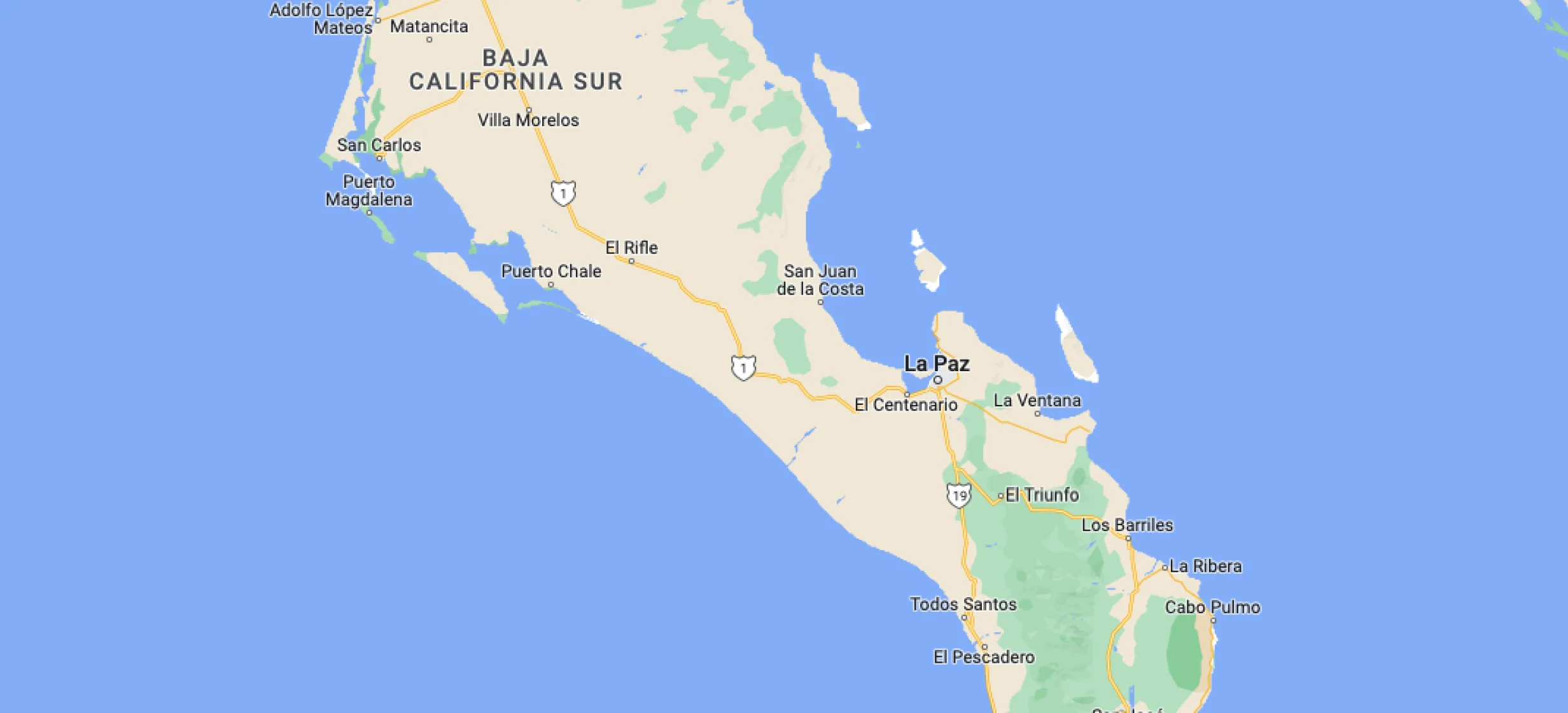 Google maps of ME Cabo
