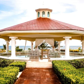 Bugambilias gazebo wedding venue at Moonpalace Cancun resort.