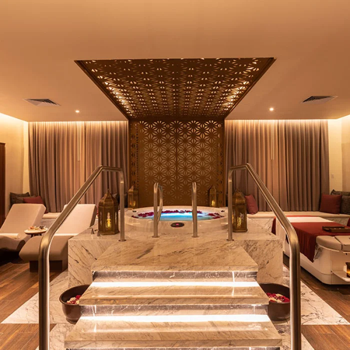Moon Palace Resort Cancun spa hot tub and massage chairs
