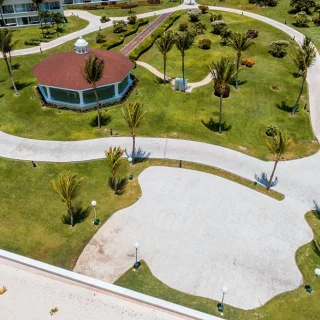 Aerial View of the tucan terrace at Moon Palace Resort Cancun