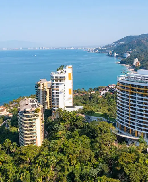 Hotel Mousai Aerial overview.
