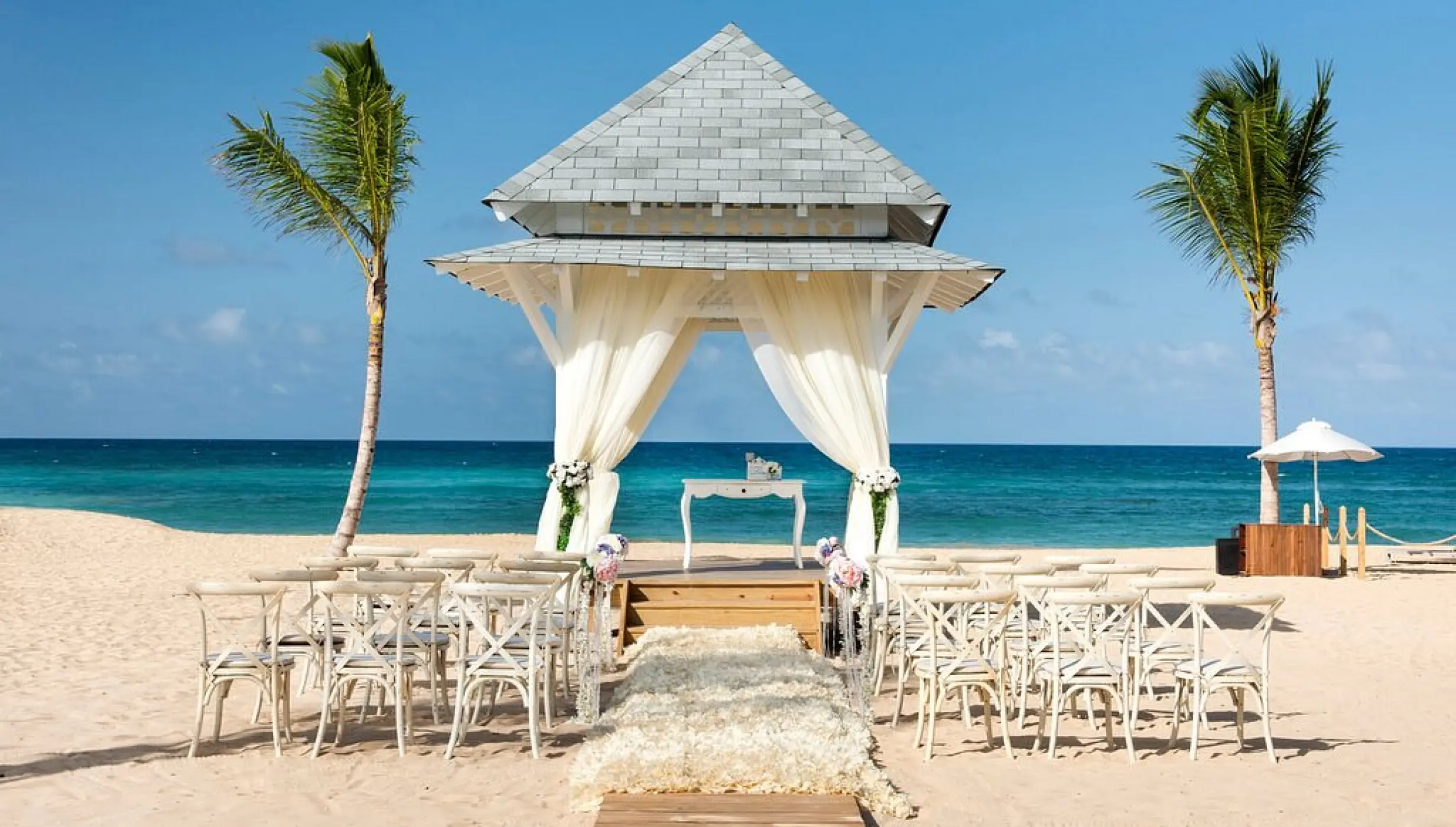 Beachfront gazebo at Nickelodeon Hotels & Resorts Punta Cana