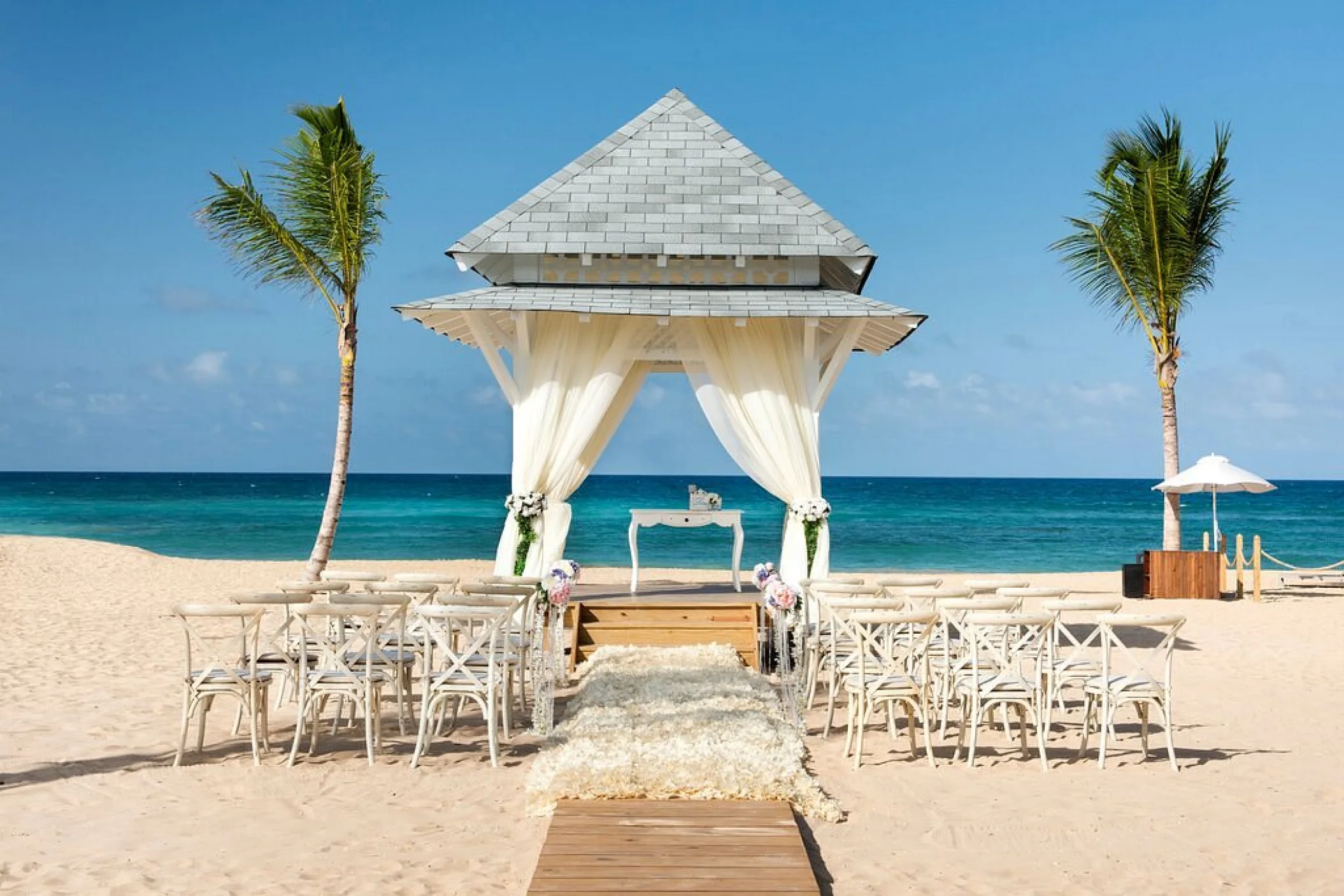 Beachfront gazebo at Nickelodeon Hotels & Resorts Punta Cana