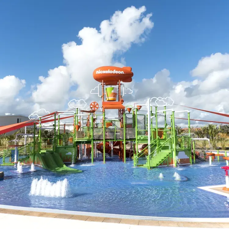 Aqua Nick water park and splash pool at Nickelodeon Punta Cana