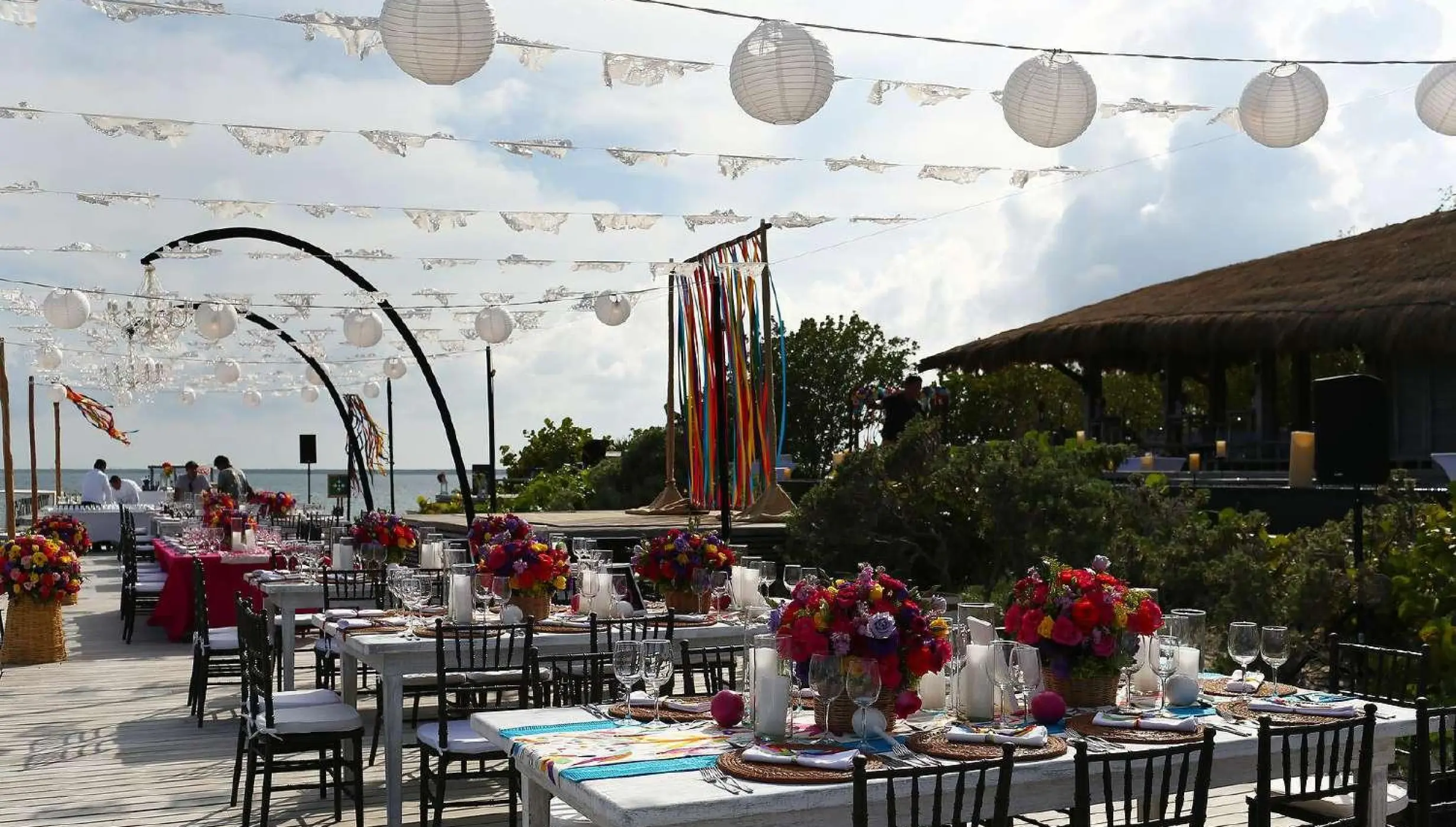 La punta grill terrace and lower deck at Nizuc Resort and Spa