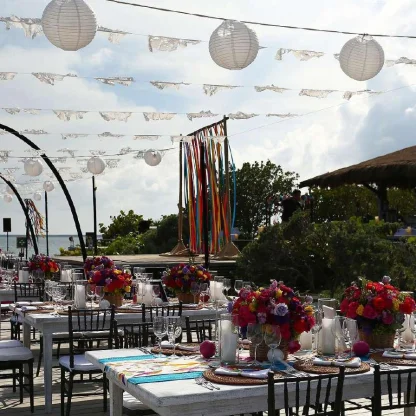 La punta grill terrace and lower deck at Nizuc Resort and Spa