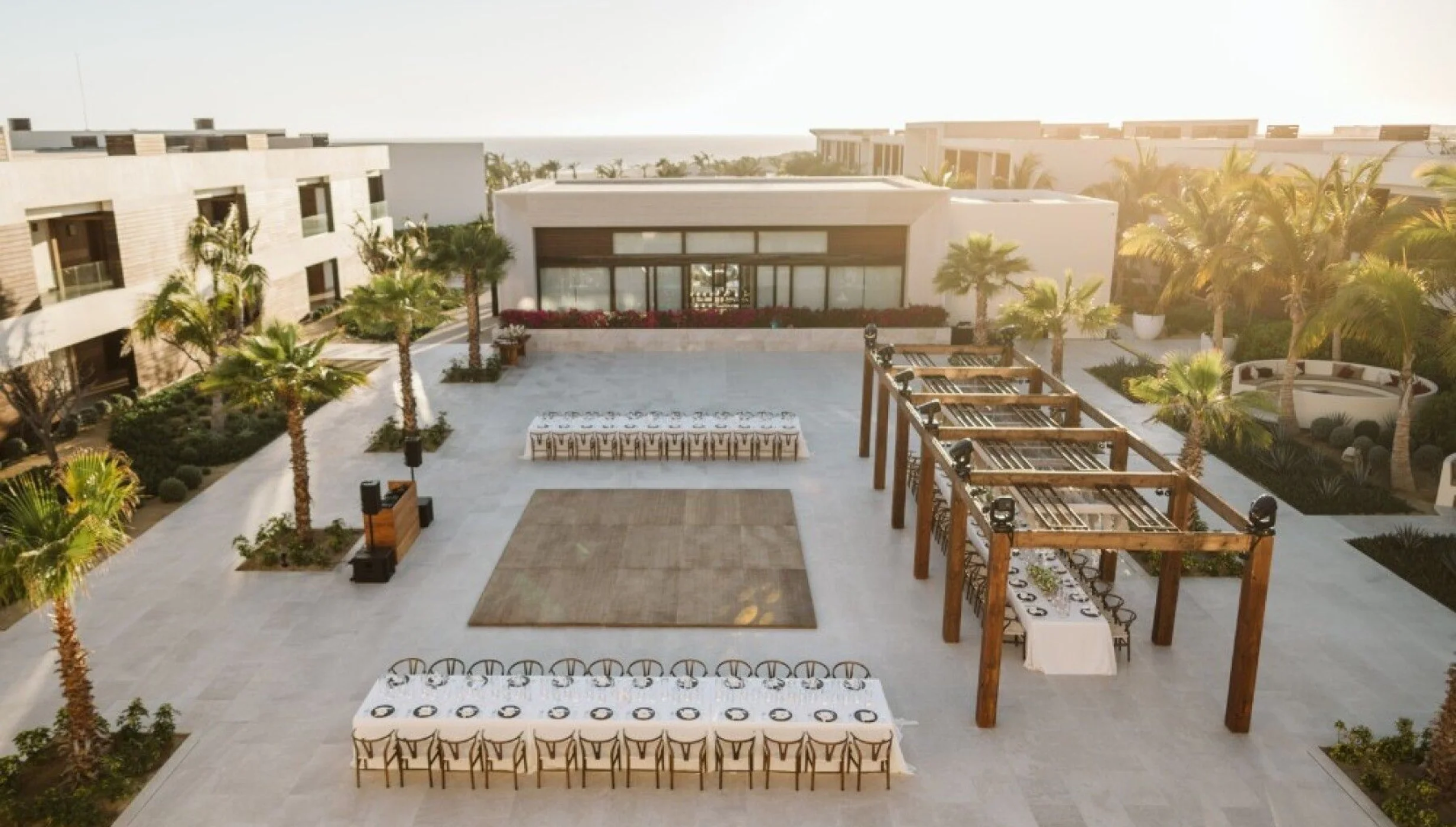 Shiawase terrace wedding venue at Nobu Los Cabos
