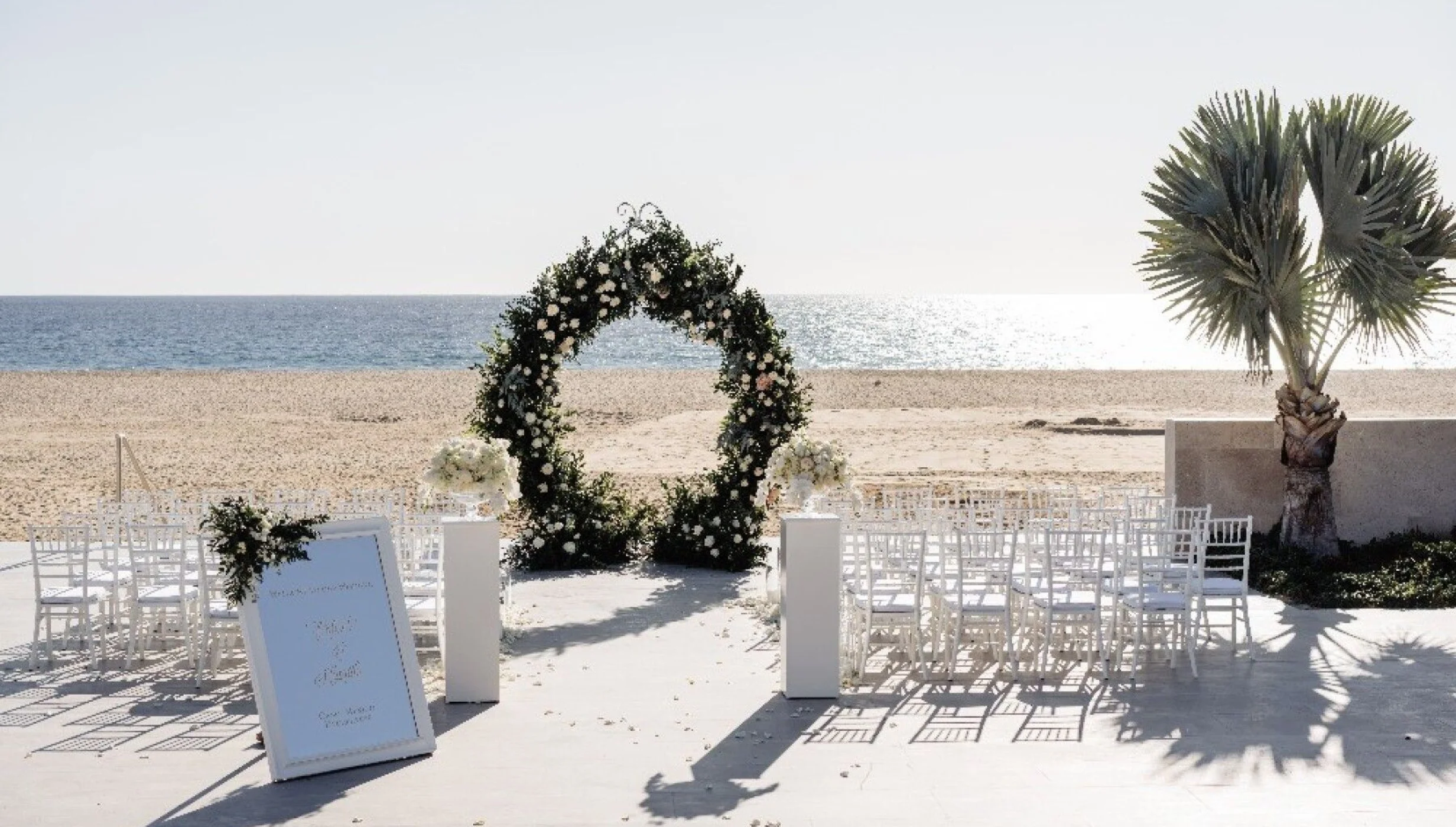 Shiawase terrace wedding venue at Nobu Los Cabos