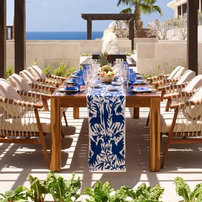 Dinner reception on yakusoku garden at nobu los cabos