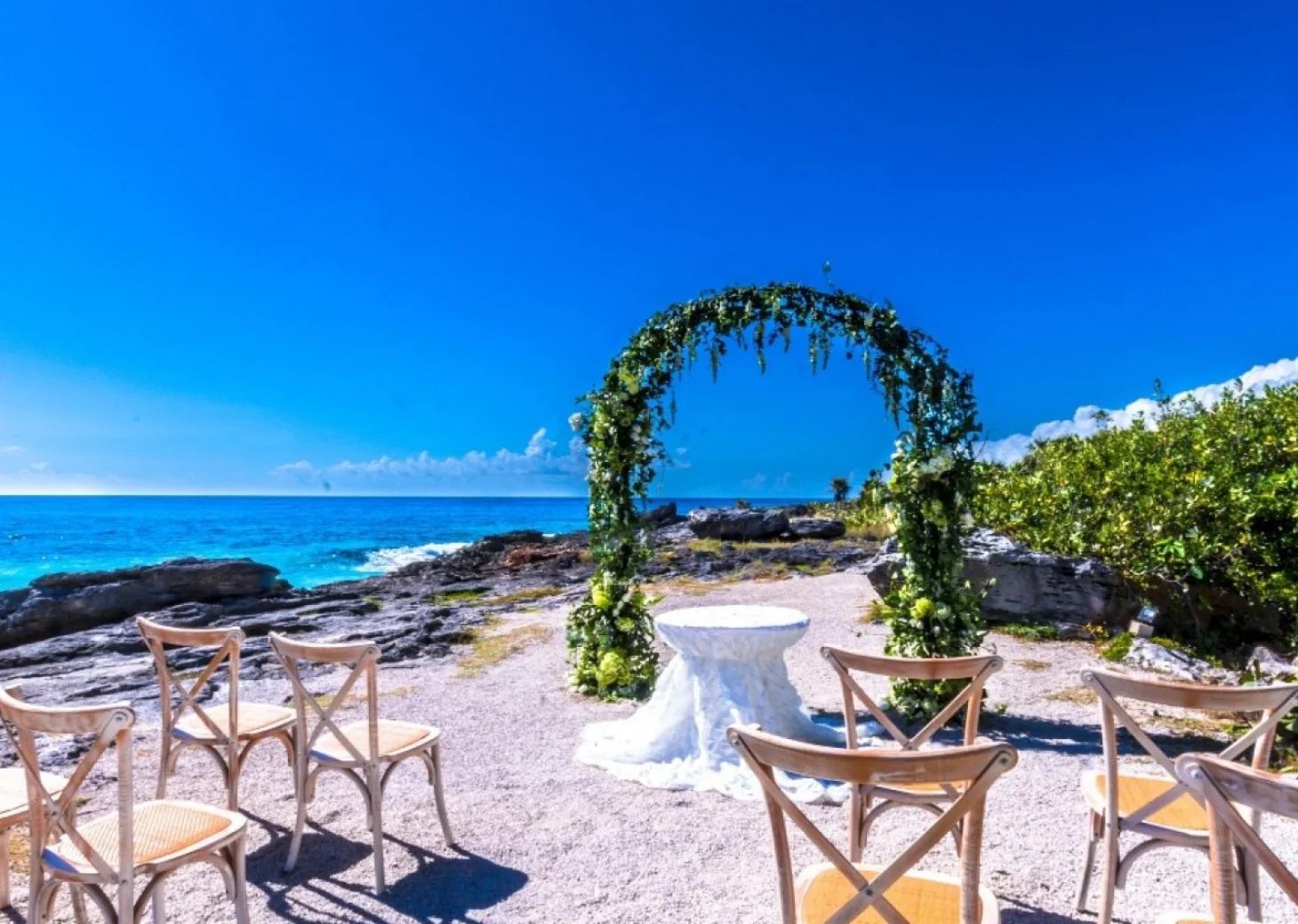 Occidental at Xcaret simple beach wedding venue