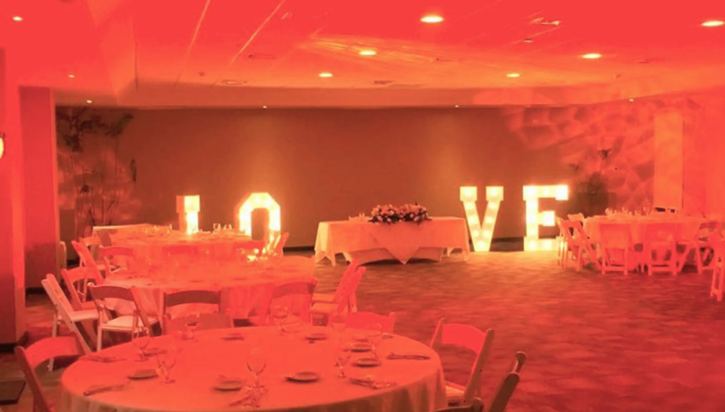 Ocean Coral and Turquesa Hotel Convention Center Wedding recepction setup