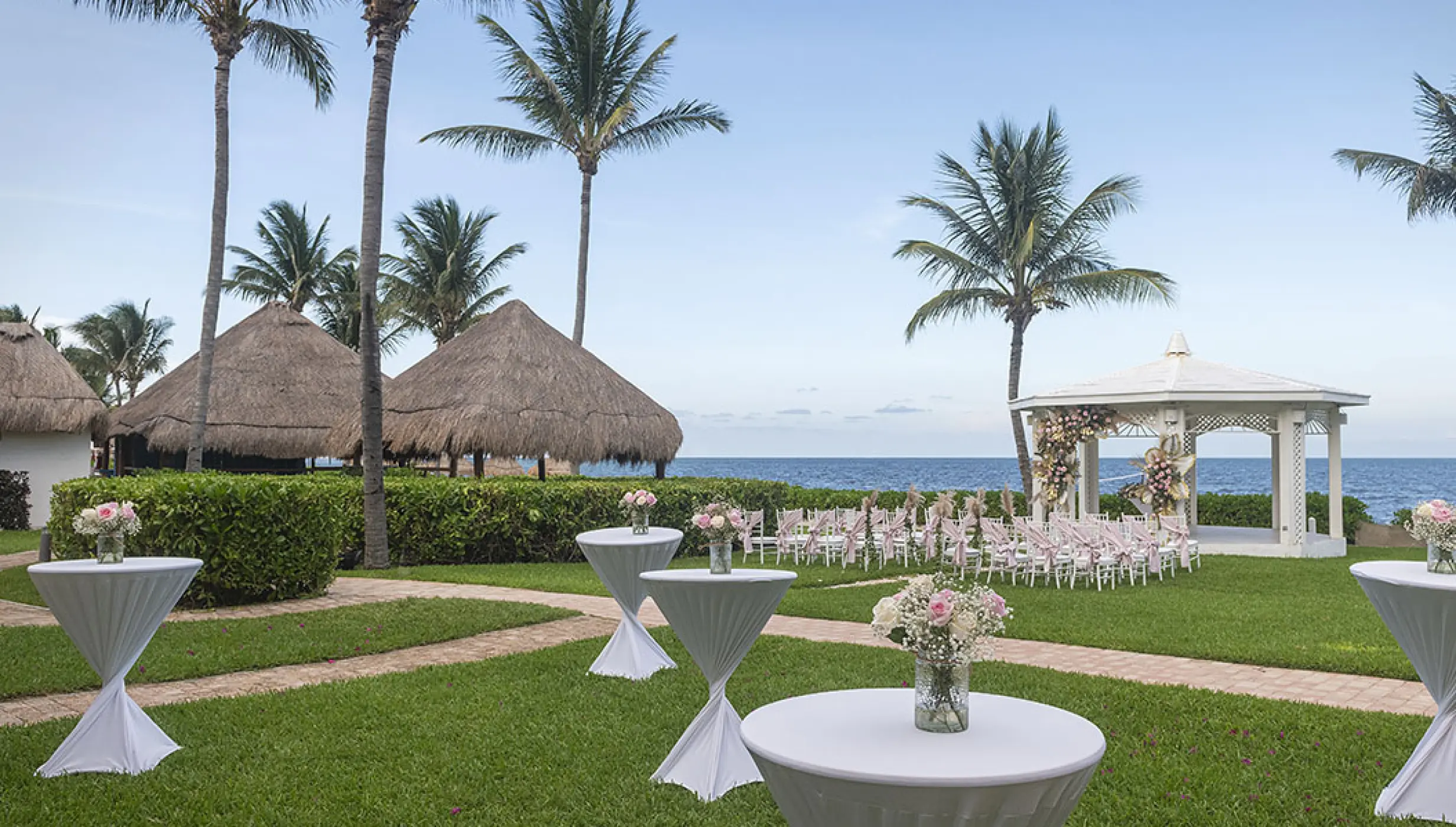 Garden Gazebo Wedding and cocktail venue at Ocean Coral Turquesa Resort by H10