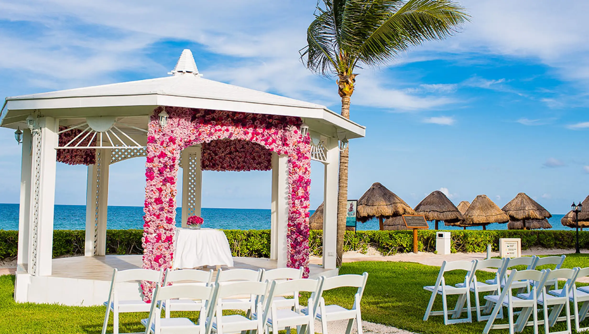 Garden Gazebo left view Wedding venue at Ocean Coral Turquesa Resort by H10