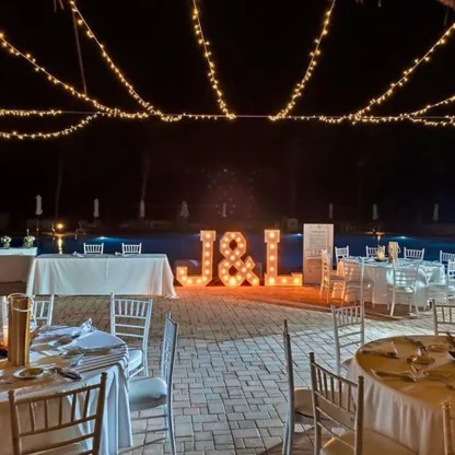 La creperie private wedding venue at Ocean Coral and Turquesa hotel.