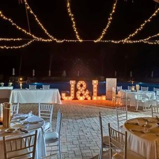 La creperie private wedding venue at Ocean Coral and Turquesa hotel.