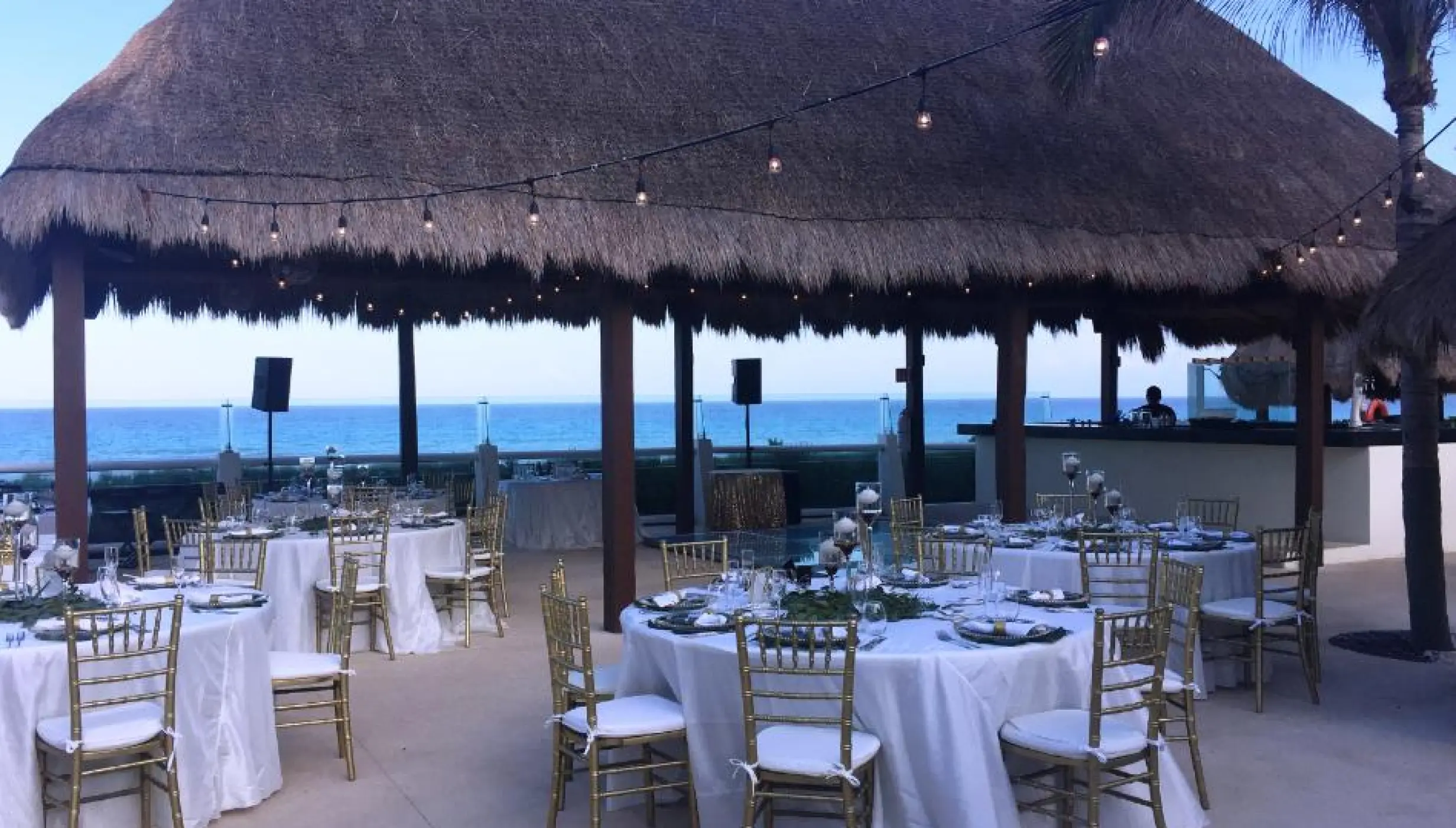 La palapa wedding venue at Paradisus Cancun