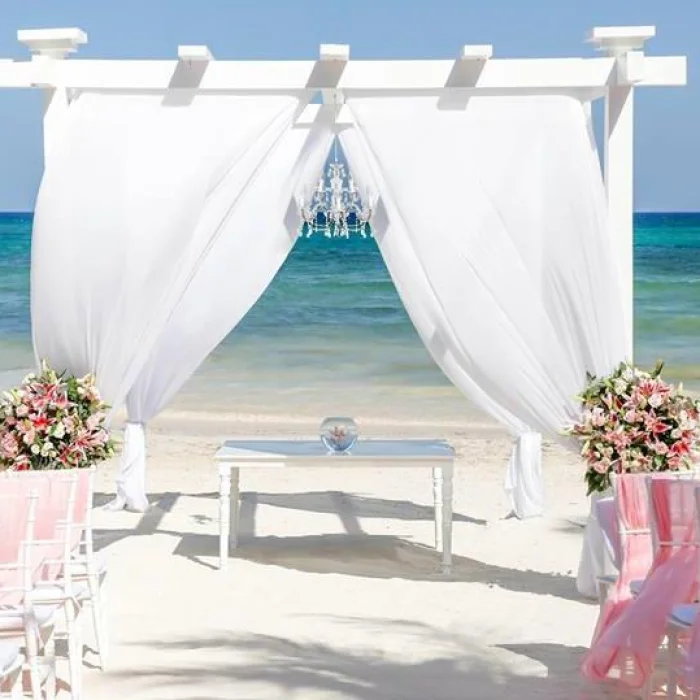 Ceremony in Beach Pergola at Grand Palladium Costa Mujeres