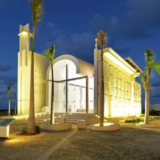 Catholic chapel wedding venue at Grand Palladium Costa Mujeres
