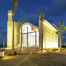 Catholic chapel wedding venue at Grand Palladium Costa Mujeres