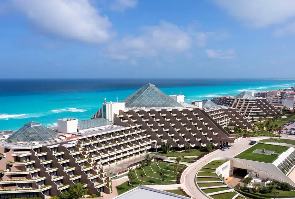 Paradisus Cancun aerial view