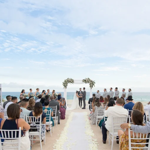 Ceremony in the ocean terrace at Paradisus Los Cabos