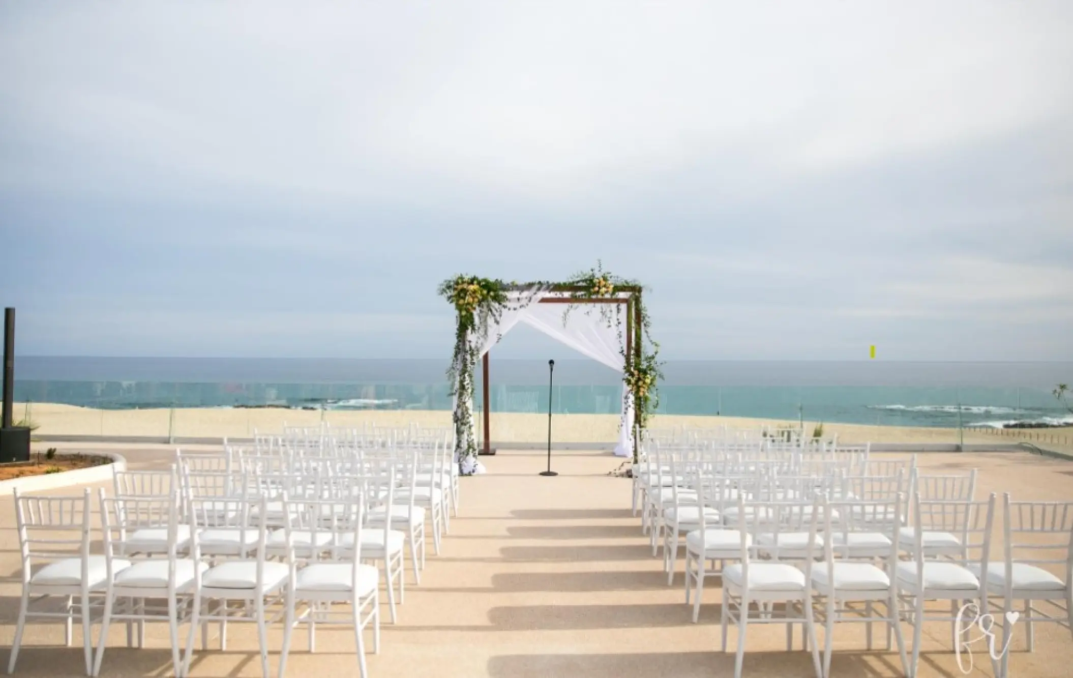 Oceanfront wedding ceremony at Paradisus Los Cabos, Cabo San Lucas