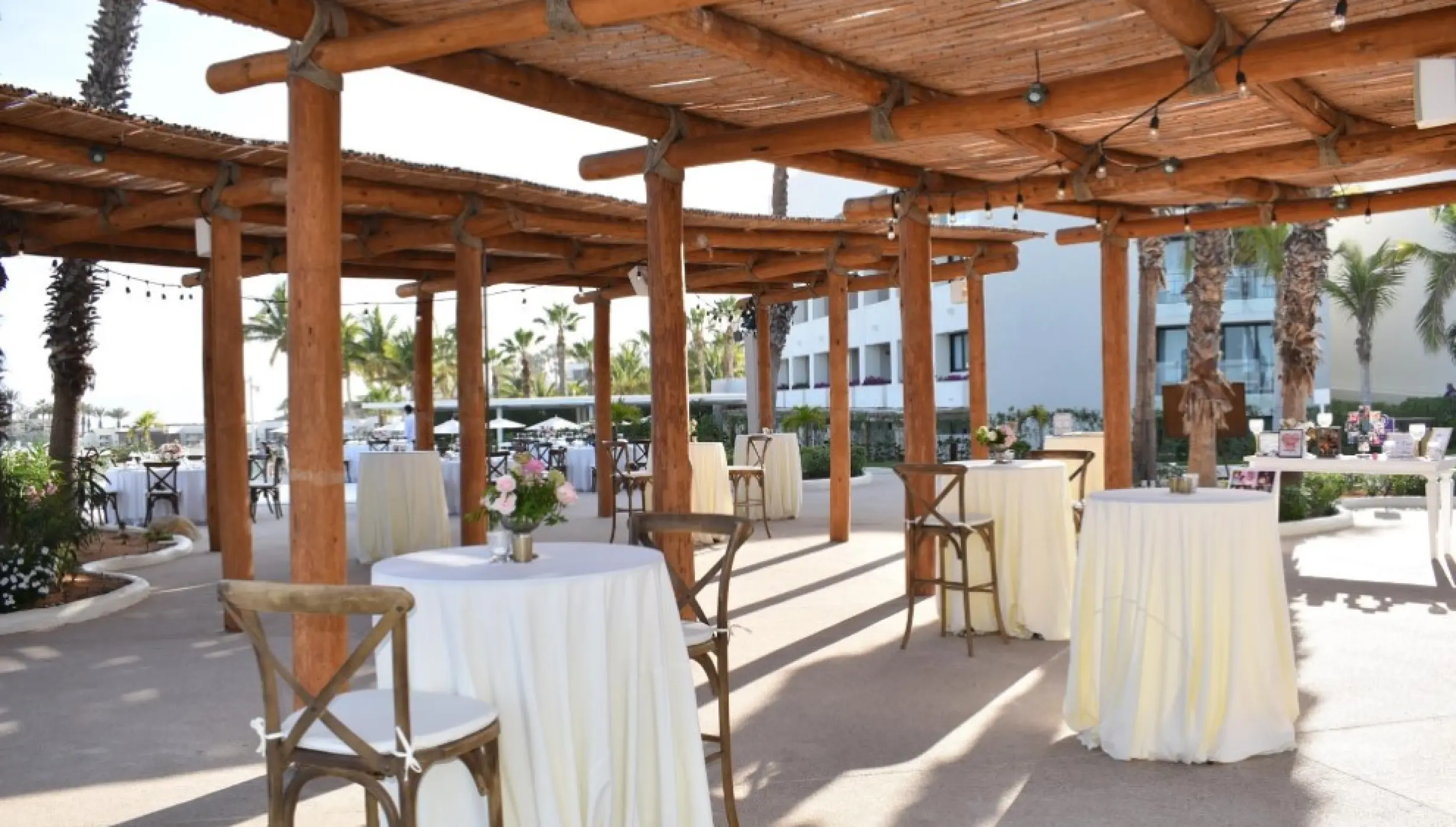Cocktail party in the ocean pergola at Paradisus Los Cabos