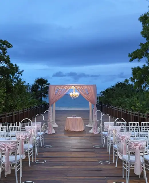 Paradisus La Perla deck wedding venue