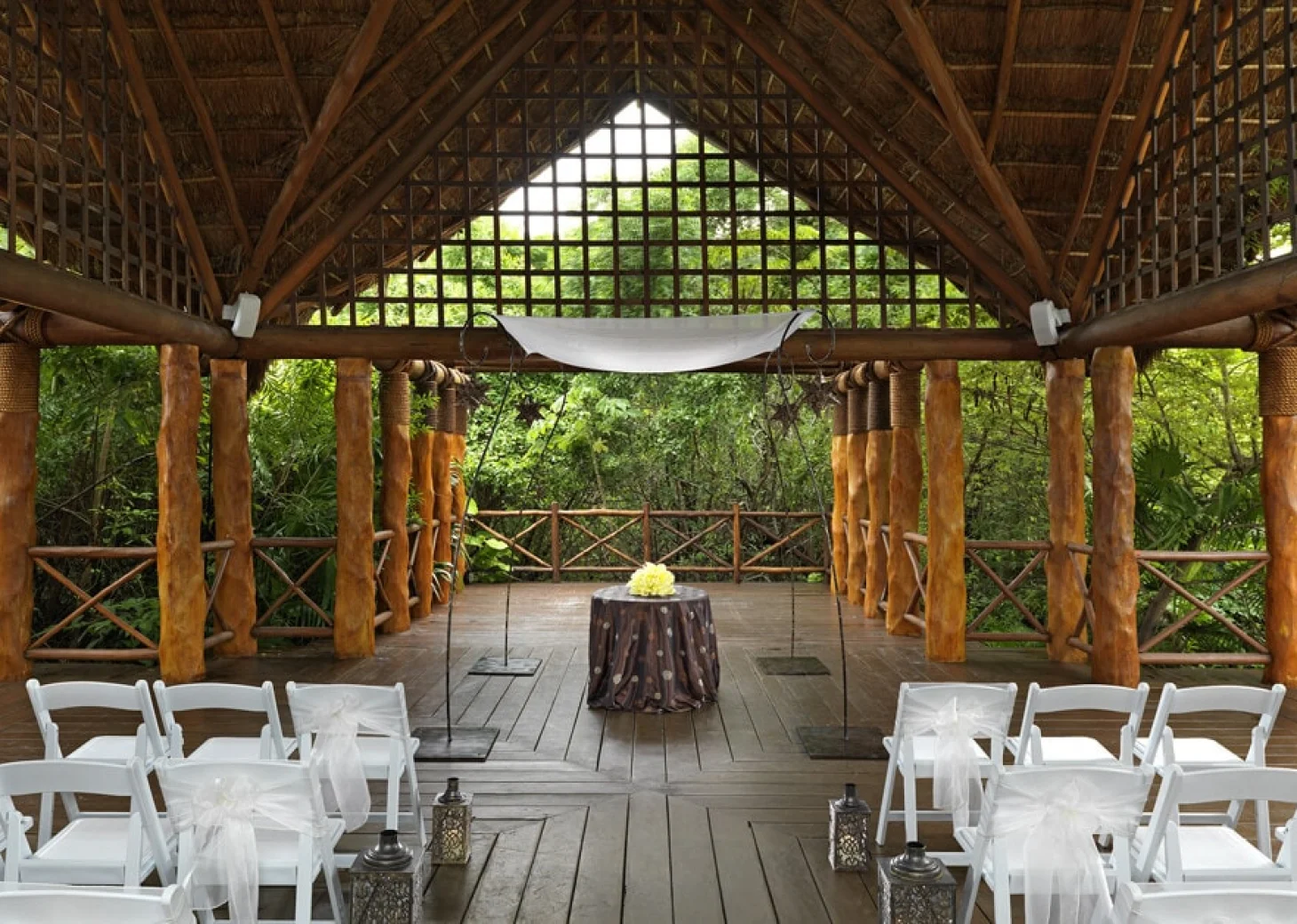 Paradisus La Perla jungle gazebo wedding venue
