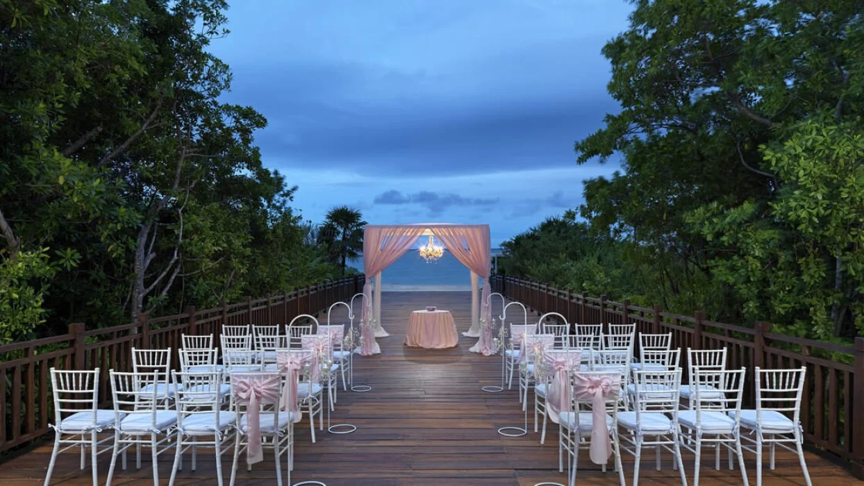 Paradisus Playa Del Carmen deck hallway wedding venue