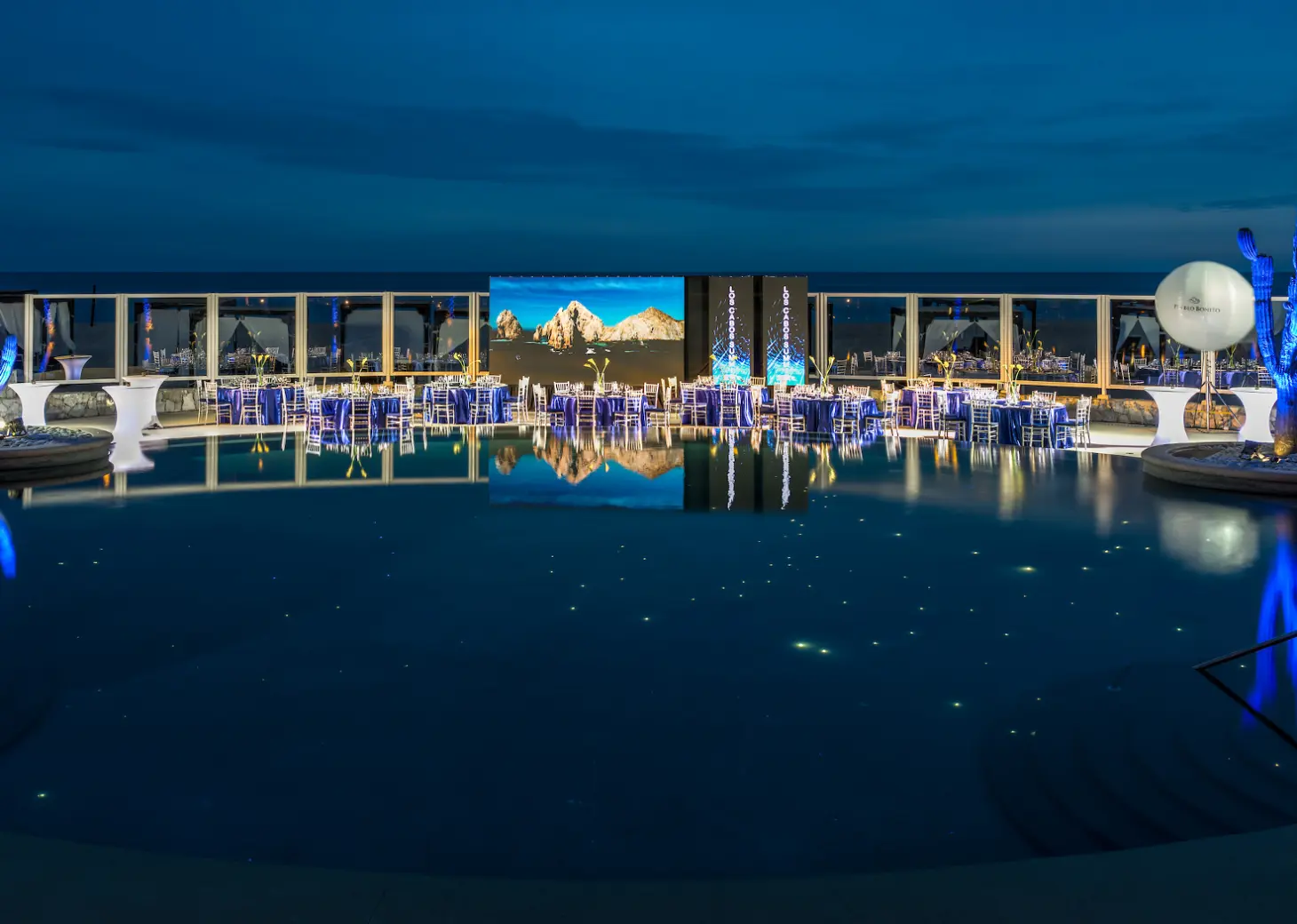 Dinner on constellation terrace at Pueblo Bonito Pacifica Golf & Spa Resort