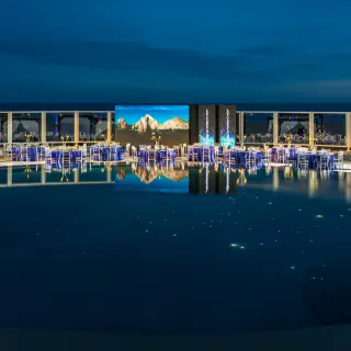 Dinner on constellation terrace at Pueblo Bonito Pacifica Golf & Spa Resort