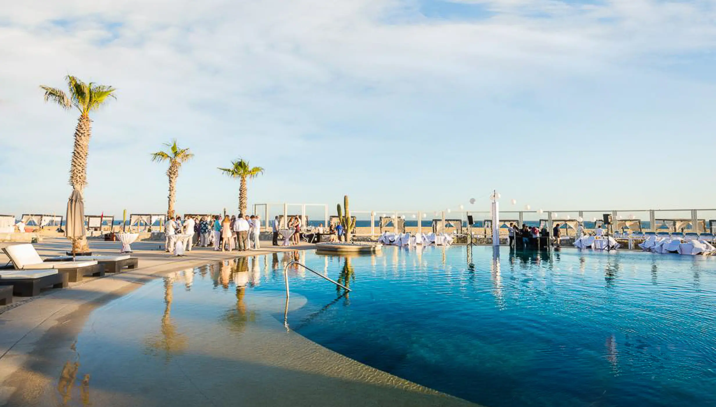 Constellation pool deck wedding venue at Pueblo Bonito Pacifica Golf & Spa Resort