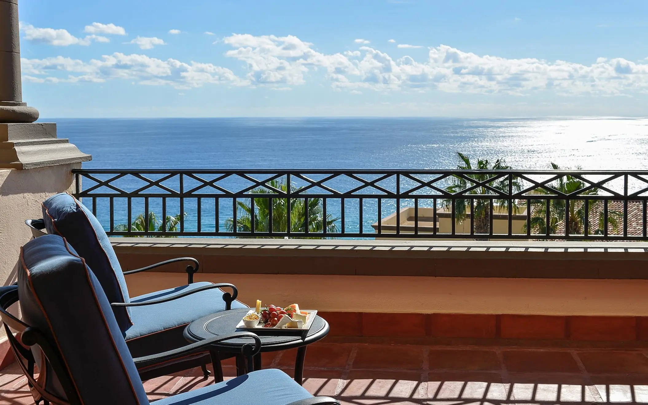 Private balcony with ocean views at Pueblo Bonito Sunset Beach, Cabo San Lucas