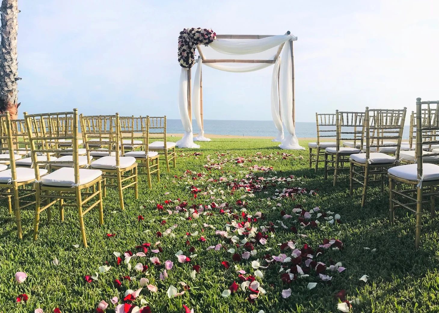 Lovers  Meadow Wedding venue at Pueblo Bonito Sunset Beach Golf & Spa Resort