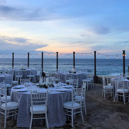Sunset deck wedding venue at Pueblo Bonito Sunset Beach Golf & Spa Resort