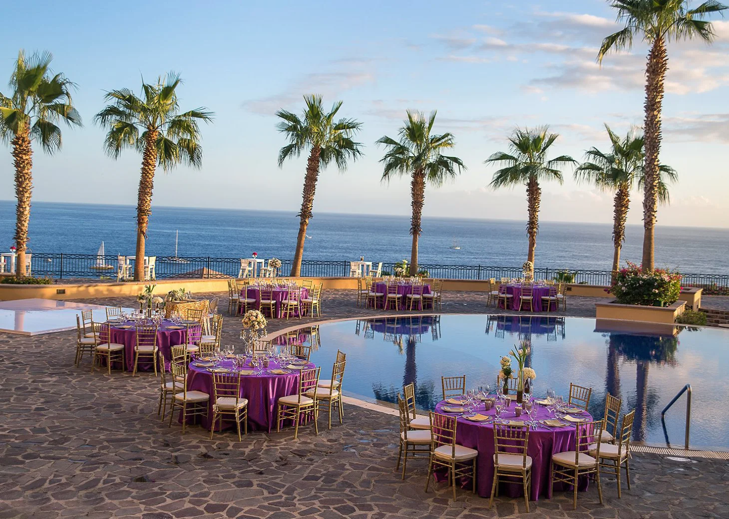 Swam terrace wedding venue at Pueblo Bonito Sunset Beach Golf & Spa Resort