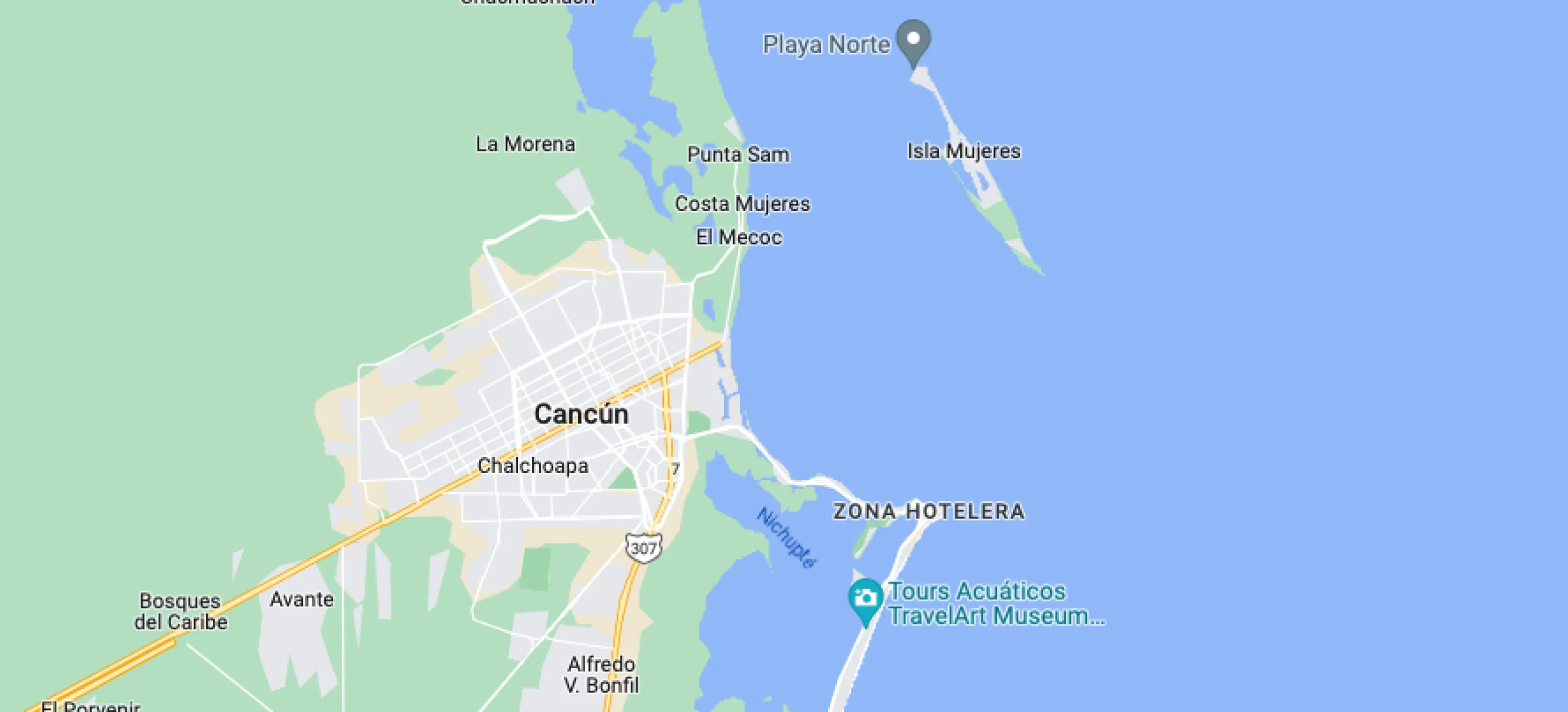 Google maps of Planet Hollywood Adult Scene