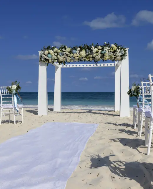 Planet Hollywood Adult Cancun beach wedding ceremony venue